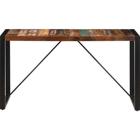 Maison Exclusive - Esstisch 140x70x75 cm Altholz Massiv