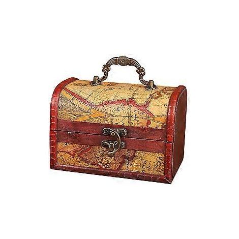 Vintage-Schmuckkästchen aus Holz, Aufbewahrungsbox für Halsketten, Anhänger und Ohrringe