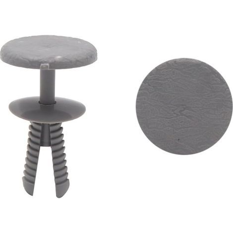 20Pcs Rivet plastique gris Dia trou 6mm Clip fixation Voiture (1/5)
