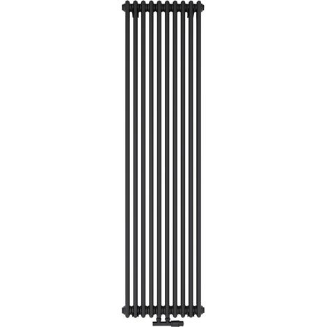 Radiateur décoratif LUXRAD Columnus 2 ZDC 1800 x 470 mm noir mat 1341W (1/4)