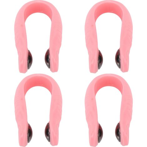 4 pièces Clip Magnétique d'Acupression pour Mains - Réduction du Stress, Soulagement des Migraines et Maux de Tête - Rose (1/5)