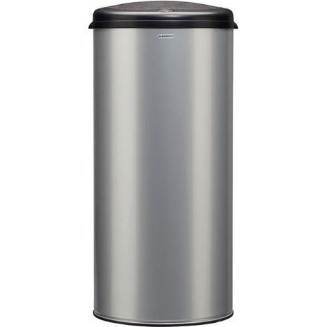 Rossignol Cubo de basura 45 L Gris Metal en Acero Anti-UV