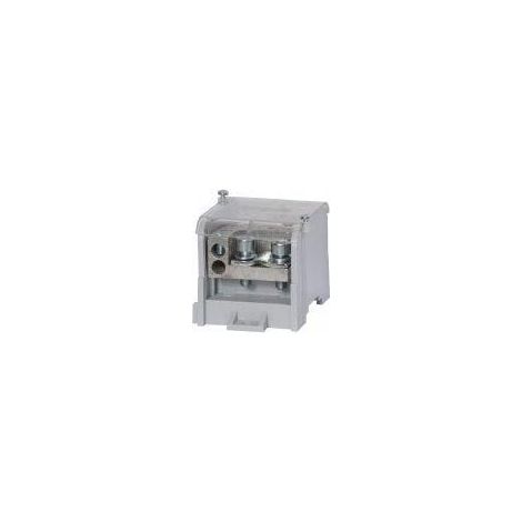 Bloc de distribution 2x4-70mm2/2x4-50mm2/1x4-25mm2 gris plat et montage sur rail DB6-S 48.41