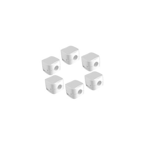 Ensemble de 6 clips de rangement pour câbles de données, clips adhésifs, supports de câbles, organiseur de câbles magnétique, organiseur de câbles de charge, clips muraux, protection des câbles