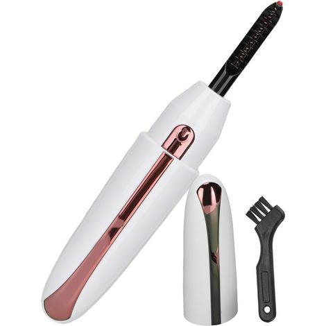 Recourbe-cils électrique USB rechargeable, outil de cintrage pour faux cils et cils naturels, blanc (1/5)