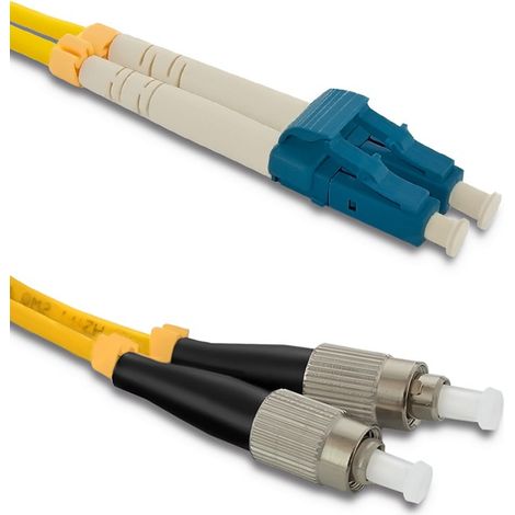 Cavo patch in fibra ottica Qoltec LC/UPC - FC/UPC Monomodale 9/125 G652D Duplex 3 m (1/3)