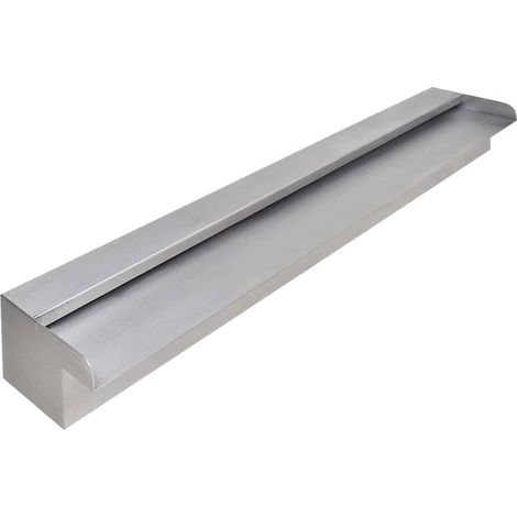Maison Exclusive - Fontana a Cascata per Giardino Rettangolare Acciaio Inox 90 cm (1/5)