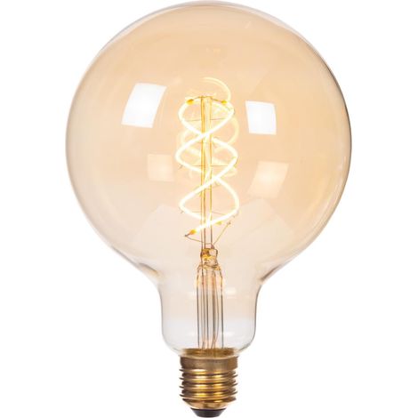 G125 - Ampoule filament - Ø 12,5 cm - E27-1x4,9W 2200K - Ambre (1/5)