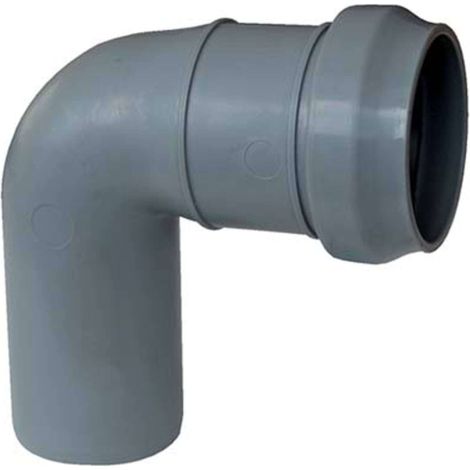 CURVA SCARICO IDRICO AD INNESTO - PP GRIGIO MM 90 30° - 5 pezzi