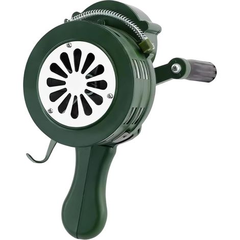 Hand Crank Siren Aluminum Alloy Hand Held Siren for Emergency Areas such as Mining, Tunnel Construction, Construction Sites, Schools, Hotels, Army and the (1/3)