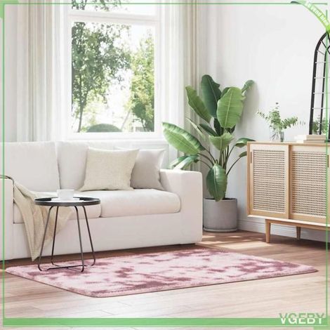 4102825 Tapis Shaggy à poils longs NAVARRA rose poudré 120x170 cm (1/5)