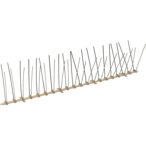 Ensemble de 20 pointes à 4 rangées contre oiseaux Plastique 10m CFW414670 (1/5)
