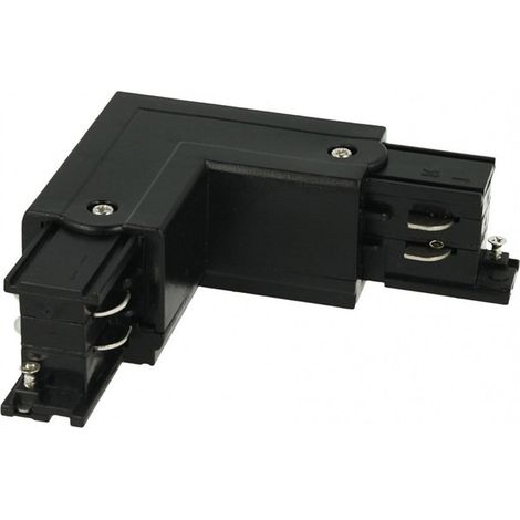 Connettore Giunto Forma L Sinistro Colore Nero Per Barra Sistema Binario Trifase CB40201 CB40202 CB40203