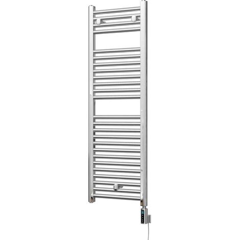Roma - Chrome Electric Towel Rail H1230mm x W400mm Straight 300w Thermostatic WIFI (1/3)