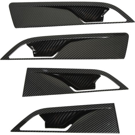 Adatto ai pannelli interni delle portiere della Hyundai Elantra, copertura decorativa in stile fibra di carbonio, plastica ABS di alta qualità, resistente ai graffi, facile da installare.