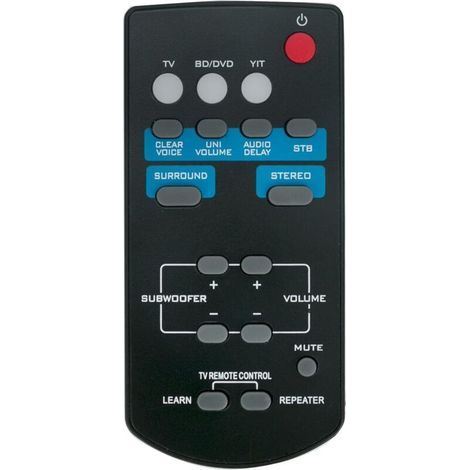 FSR60 WY57800 Replacement Remote Control for Yamaha Soundbar ATS-1010 YAS-101BL YAS-201 ATS-201 YAS-201BL YAS-101 YAS-101Bl YAS-CU201 WY57800 ATS1010 YAS101 YAS101BL YAS101Bl (1/4)