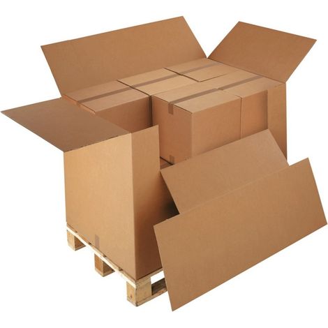 Caisse avec abattant - Qualité DD40 1180 x 780 x 750mm - LOT DE 5 CAISSES