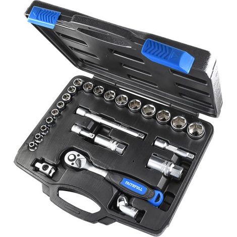 Faithfull FAISOC3826MQ 3/8in Drive Socket Set, 26 Piece FAISOC3826MQ (1/4)