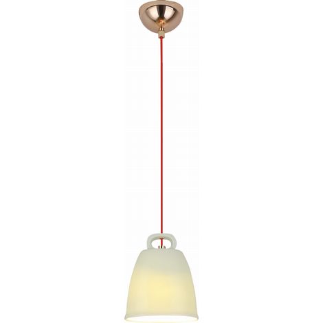 Lampada a sospensione Candellux Sewilla verde rame E27