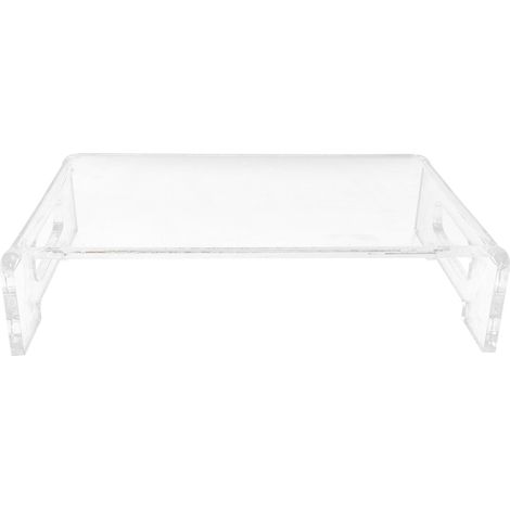 Monitor Stand Acrylic Transparent Durable Multifunctional EyeProtection Desk Stand for School Office Home (1/5)