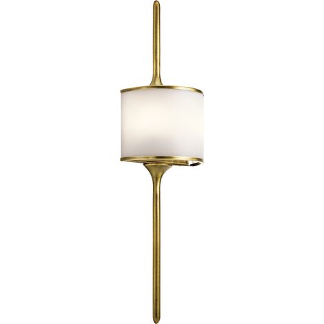 Elstead Mona - 2 Licht Badezimmer Wandleuchte Messing IP44, G9 (1/3)