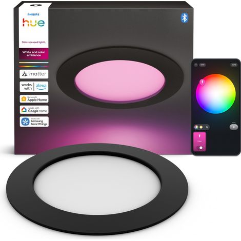 Spot Encastrable, 170mm, Pack de 1, Noir (1/5)