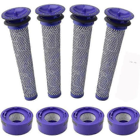 Kit de filtres pour aspirateur Dyson V7, V8 : 4 filtres externes, 4 préfiltres ( ) (1/5)