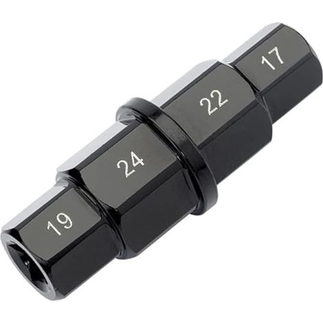 Motorcycle Sechskant Werkzeug,17 19 22 24mm Motorrad Achse Hex Spindel Treiber Removal Tool,Reifenspindel Reparatur Sechskant Vorderradnabe Spindelbuchse Adapter Werkzeug