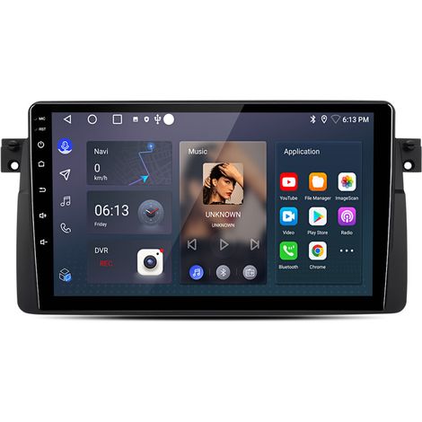 9 pouces Carplay Autoradio pour BMW E46 1998-2006 Android 6+128GB JUNSUN (1/4)