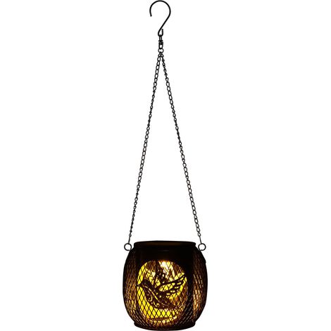 Lanterne solaire d'extérieur, lanterne solaire portable 2 en 1 améliorée à suspendre, décorations de Noël, lanterne solaire étanche pour arbre, jardin, terrasse, allée, lot de 1 (1/5)