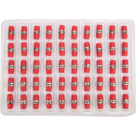 50 Stück FC-Simplex-Steckverbinder-Adapter für Glasfaser FC/UPC Metall-Industriebedarf