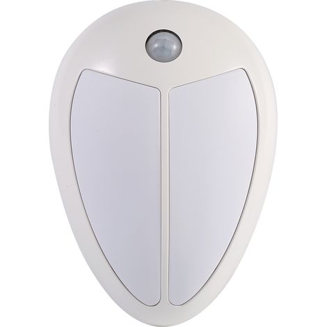 Veilleuse LED sans fil à détecteur de mouvement infrarouge pour bébé, applique murale/de meuble, coque blanche, lumière blanche (1/4)