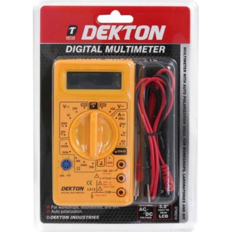 Dekton Diy Digital Multimeter With Auto Polarization (1/2)