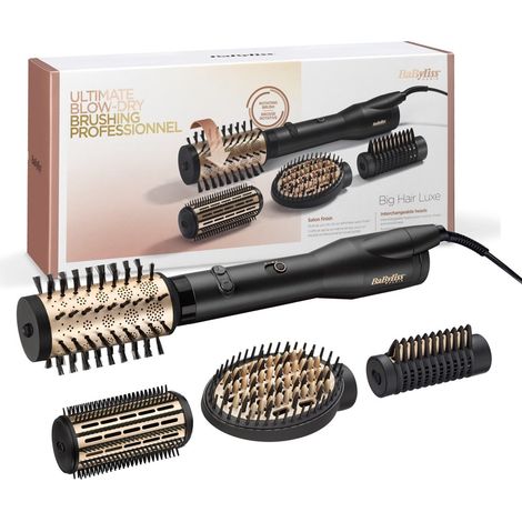 BABYLISS BIG HAIR LUXE AS970E - Brosse soufflante rotative multistyle - 50mm ceramique - Brosse fixe 38mm - 650W (1/5)