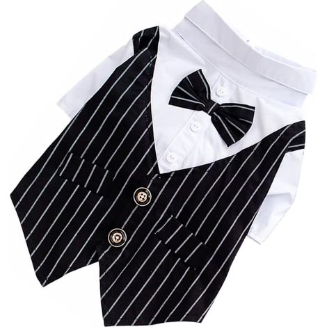 Dog Tuxedo, Formal Suit, Elegant Outfit for Special Occasions, Easy to Put On and Comfortable (1/5)