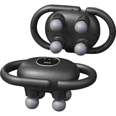 Pistolet de Massage Électrique 4 Têtes pour Massage Musculaire à Batterie 15W