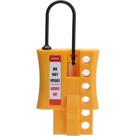 Hasp de Sécurité en Nylon ABS avec 4 Trous Isolés pour Cadenas 36mm, Verrou Renforcé (1/5)
