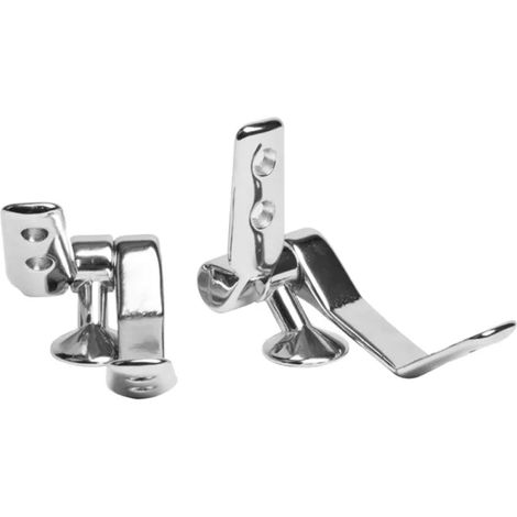 COPPIA CERNIERE IN OTTONE CROMATO    V.CA