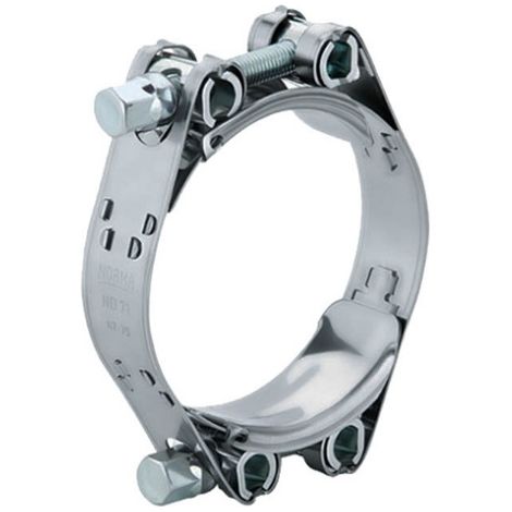 Morsetto doppio GBS per carichi pesanti 35-45 mm W1 Argento (1/2)