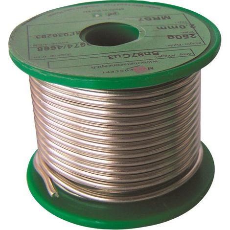 SODISE - Fil d'étain 96% 2mm - bobine de 250g - 05620 - Ce produit de marque TOPCAR est neuf.