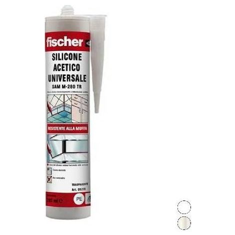 SILICONE MULTIUSO ACETICO UNIVERSALE SAM M Misura: Trasparente ml 280
