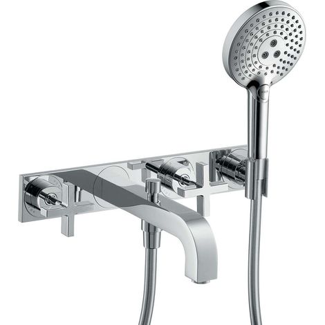hansgrohe AXOR Citterio 3-Loch Wannenarmatur mit Kreuzgriffen, (1/4)