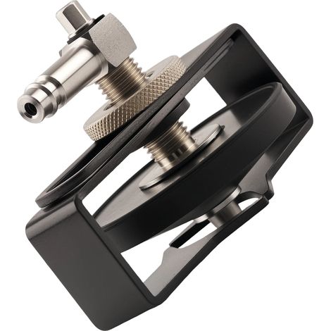 Adaptador para purgar frenos, construcción de acero, rango de diámetro 28-70 mm, presión nominal 50 PSI, compatibilidad universal, diseño ligero. (1/5)