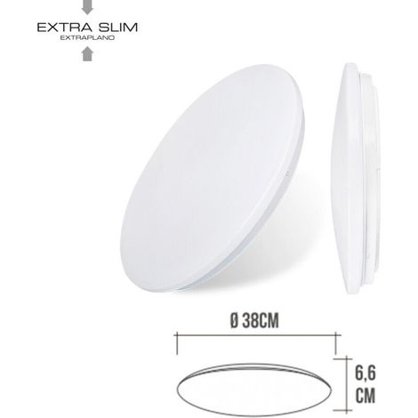 Applique murale LED en saillie 24w 4000k ø38x6,6cm