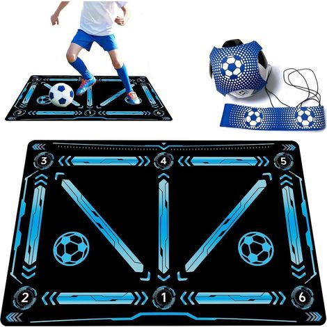 Non-Slip Football Training Mat 90 x 60 cm Football Training Mat for Children Football Training with Stretchy Elastic to Improve Dribbling Training (1/5)