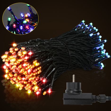 Lichterkette 30M 300 LED Lichterkette LED Lichtervorhang Wasserdicht Innen Außen Party Garten Deko 8 Lichtmodi Bunt (1/5)