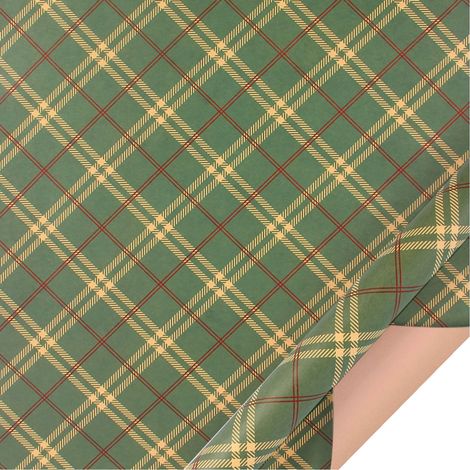 Wrapping Paper - 6 Festive Vintage Patterns - Eco-Friendly Heavy-Duty Kraft Paper - For Christmas Birthday Party Gifts - 1 Roll (1/3)