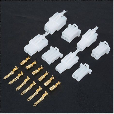 5 Boîte Connecteur à fiche plate 2 3 4 6 broches Moto Scooter Voiture (1/5)
