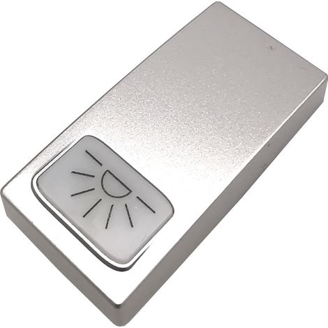 Frutti compatibili vimar plana Interruttori prese pulsanti silver argento  Coperchio pulsante luce x 2pz (1/2)