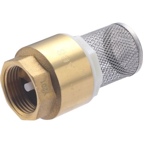 Válvula Antirretorno con filtro de Acero Inox QUICK PLOMBERIE - hembra 1'
